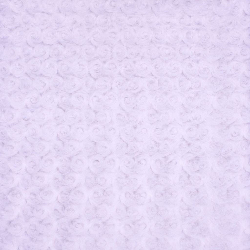 Minky Rosebud patterned plush minky fabric, hero swatch