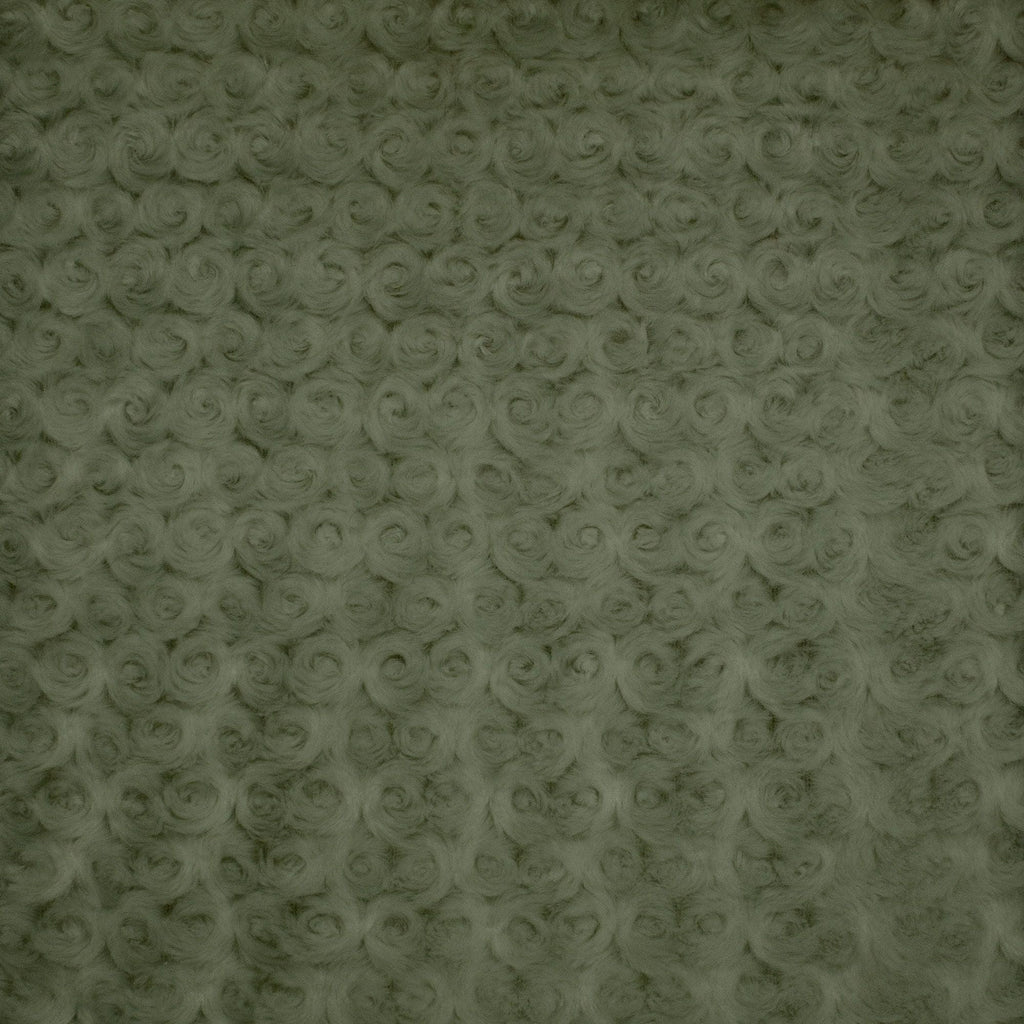 Minky Rosebud minky fabric draped throw