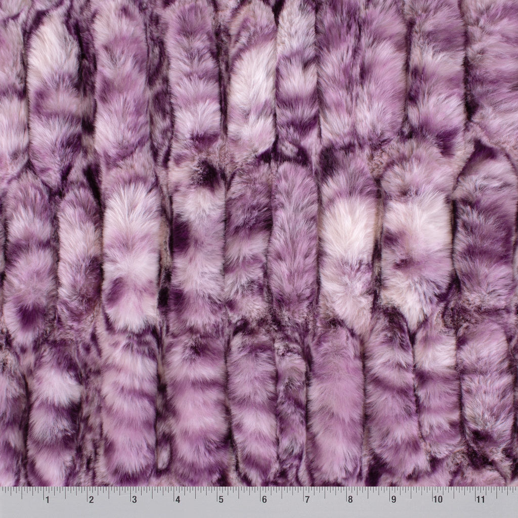 Leopard Sharpei minky fabric, draped fold detail