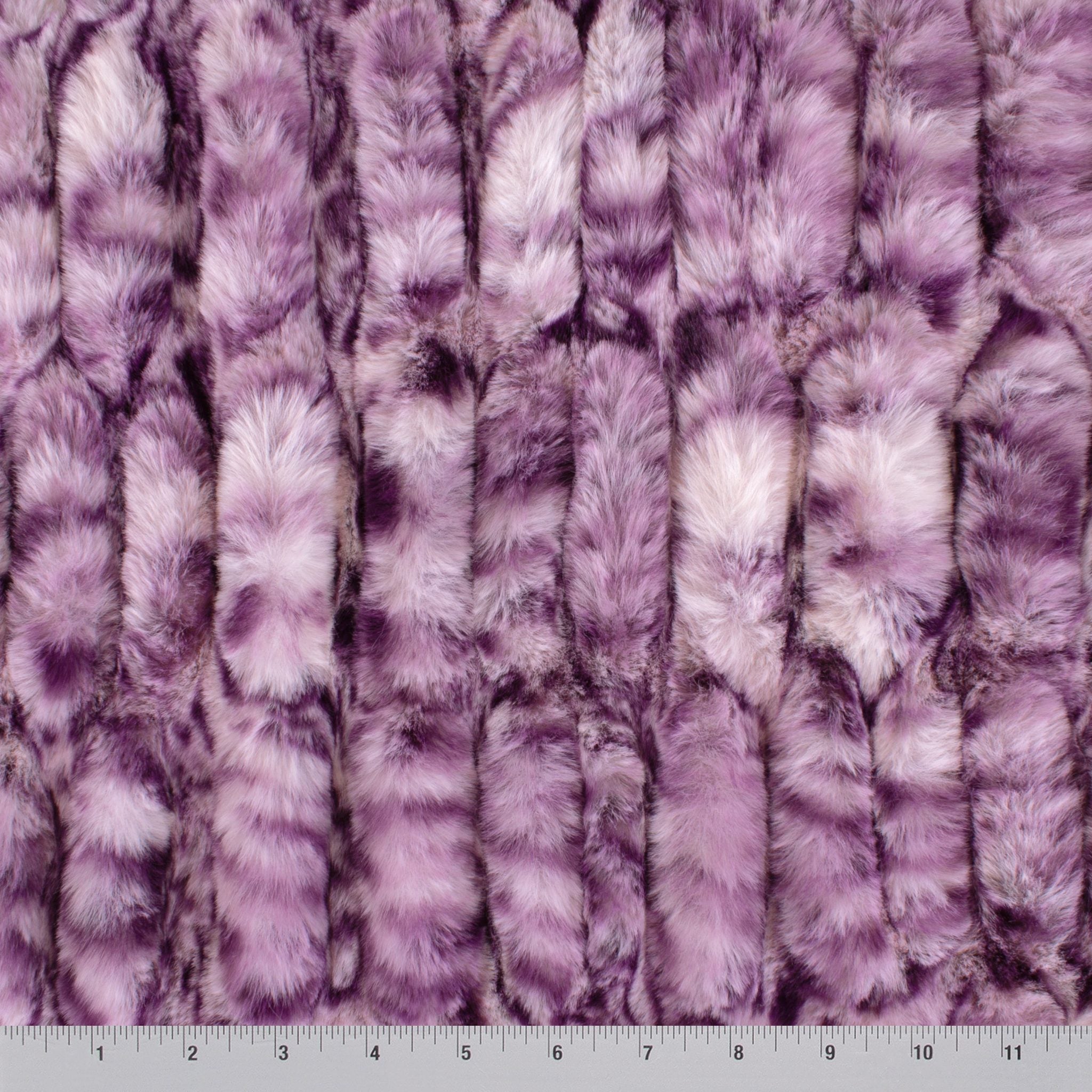 Leopard Sharpei minky fabric, draped fold detail