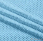 Solid Minky Dot Blues minky fabric, blue bell swatch