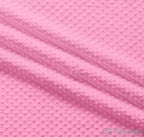 Silky minky dot fabric bubblegum, swatch