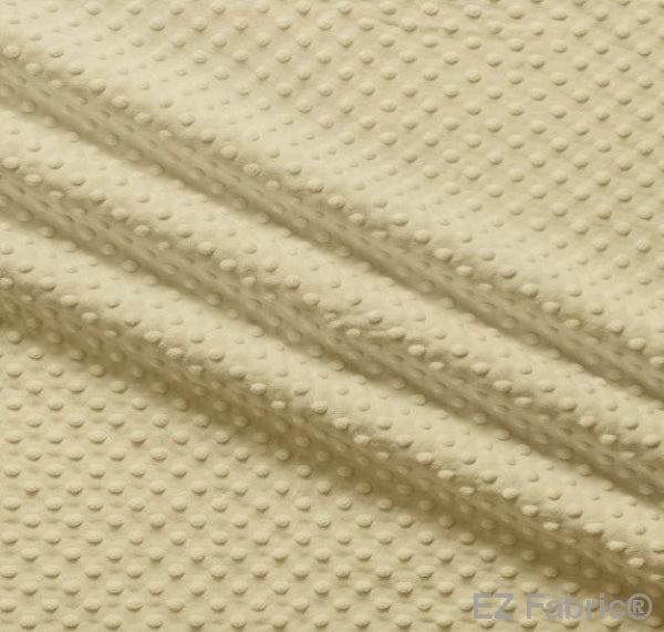 Solid Minky Dot Earth Tones minky fabric, camel swatch