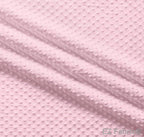 Silky minky dot fabric candy pink, color detail