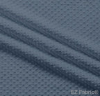 Solid Minky Dot Blues minky fabric, denim swatch