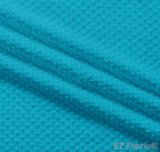 Solid Minky Dot Blues minky fabric, dark turquoise swatch