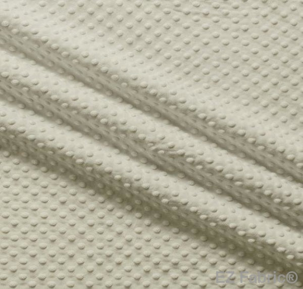 Solid Minky Dot Earth Tones minky fabric, latte swatch