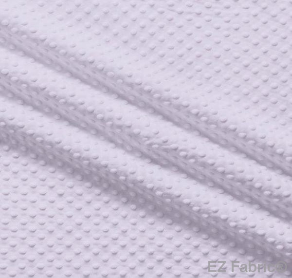 Solid Minky Dot Purples minky fabric, lavender swatch