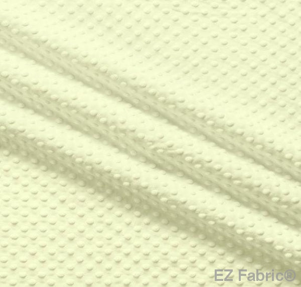 Silky minky dot fabric lemon, color swatch