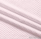 Silky minky dot fabric light pink, close-up