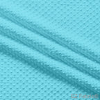 Solid Minky Dot Blues minky fabric, turquoise swatch