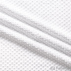 Solid Minky Dot Neutrals minky fabric, white swatch
