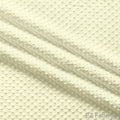 Silky minky dot fabric yellow solid, smooth pile detail