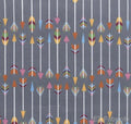 Arrows Gray minky fabric, close-up of arrow print