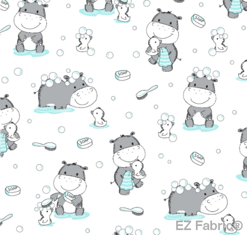 Bath Buddies White Minky By EZ Fabric 