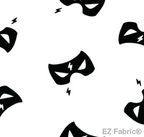 EZ Super Heroes minky fabric, white hero print swatch