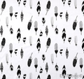 EZ Feather White on Minky Fabric by EZ Fabric