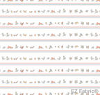 Wilderness stripe red print minky fabric, bolt