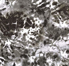 Garseeya black print minky fabric, swatch