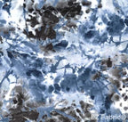Garseeya blue print minky fabric, swatch