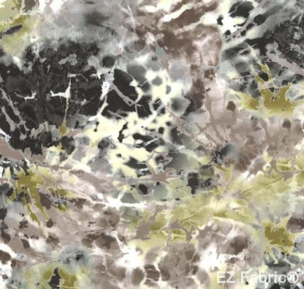Garseeya brown print minky fabric, close-up