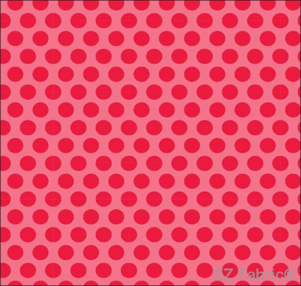 Two Tone Dot Raspberry Print Minky By EZ Fabric 