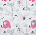 Jungle Dream Candy Pink Print Minky By EZ Fabric 