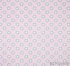 Ditsy candy pink coordinate minky fabric, swatch