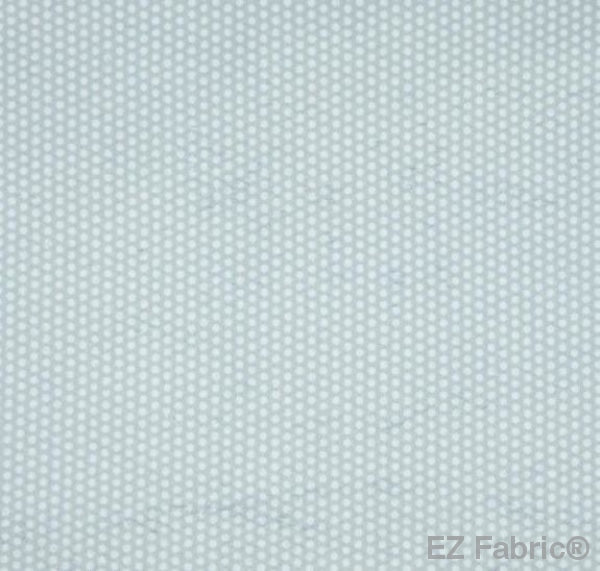 Swiss Dot Silver Print Minky By EZ Fabric 