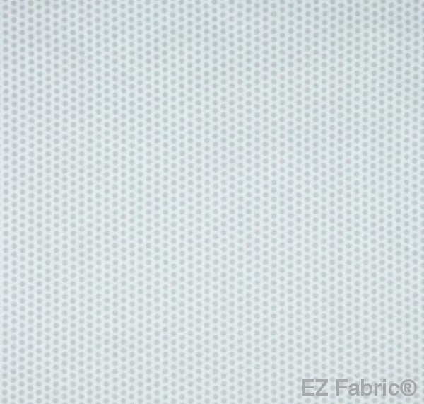 Swiss dot white coordinate minky fabric, close-up