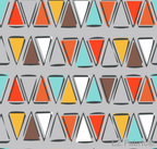 Kodiak triangle gray minky fabric, close-up