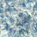 Mona blue vintage floral minky fabric, swatch