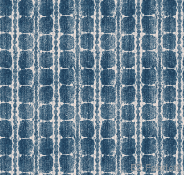 Nala denim mud cloth print minky fabric, swatch