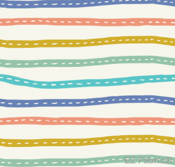 On The Road follow-the-road print minky fabric in Multi, swatch