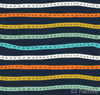 On The Road follow-the-road print minky fabric in Navy, bolt