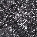 Prismatic cosmic minky fabric, black colorway swatch