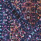 Prismatic cosmic minky fabric, multi colorway swatch