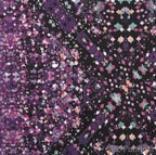 Prismatic cosmic minky fabric, purple colorway swatch
