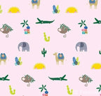 Rule the City fun printed minky fabric, swatch
