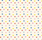 Rule the City raining hearts minky fabric, close-up