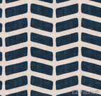 Sade Blue mud cloth minky fabric, close-up