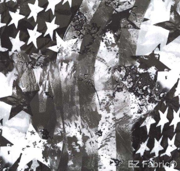 Star Gazer minky fabric, black colorway