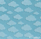 Sunny Day minky fabric, draped throw