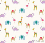 Sunny Daze summer friends minky fabric, close-up