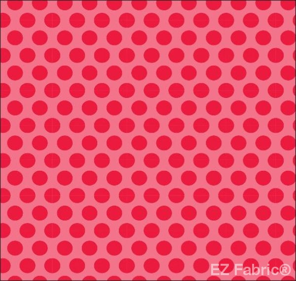 Two Tone Dot raspberry minky fabric, swatch
