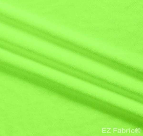 Silky minky smooth bright lime, color swatch