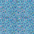 Forget Me Not Packed blue and pink floral minky fabric, swatch