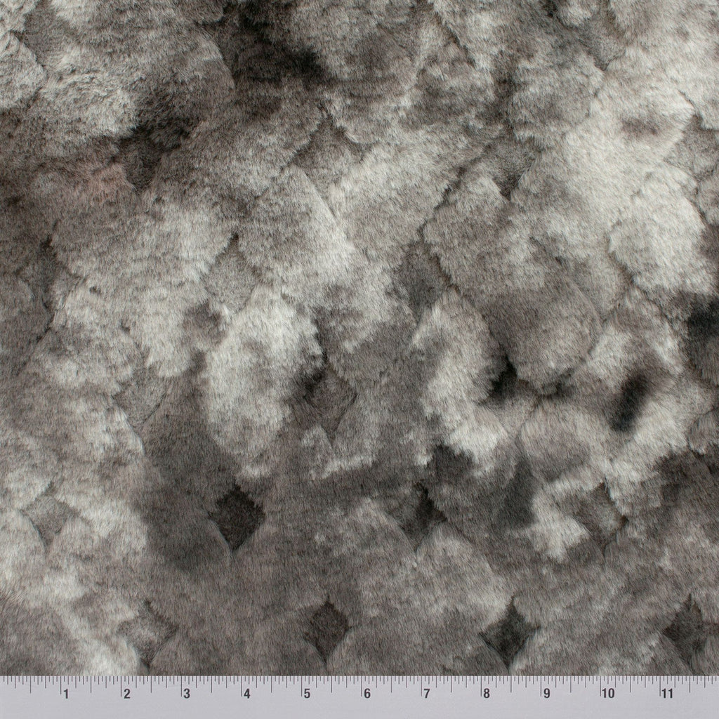 Deep Sea snuggle minky fabric, embossed pile detail