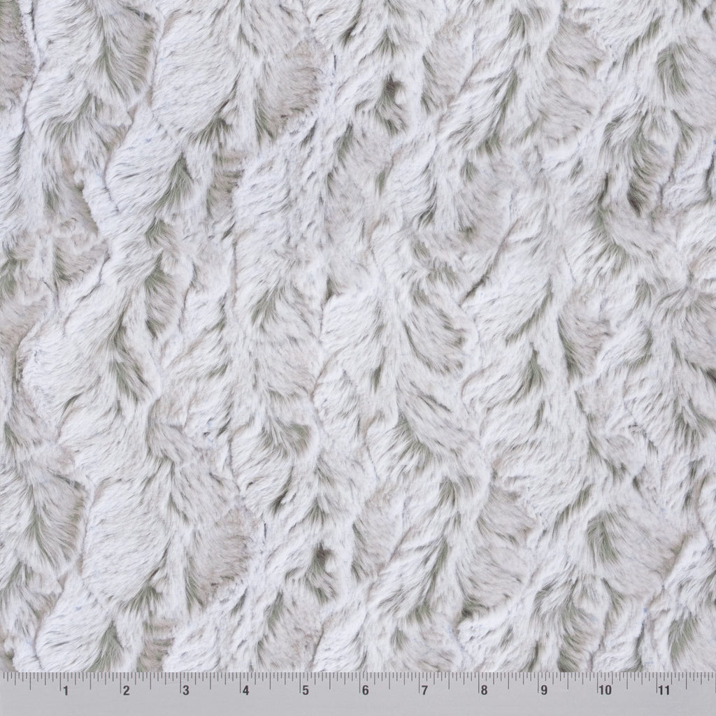 Frosted Bella snuggle minky fabric, surface sheen