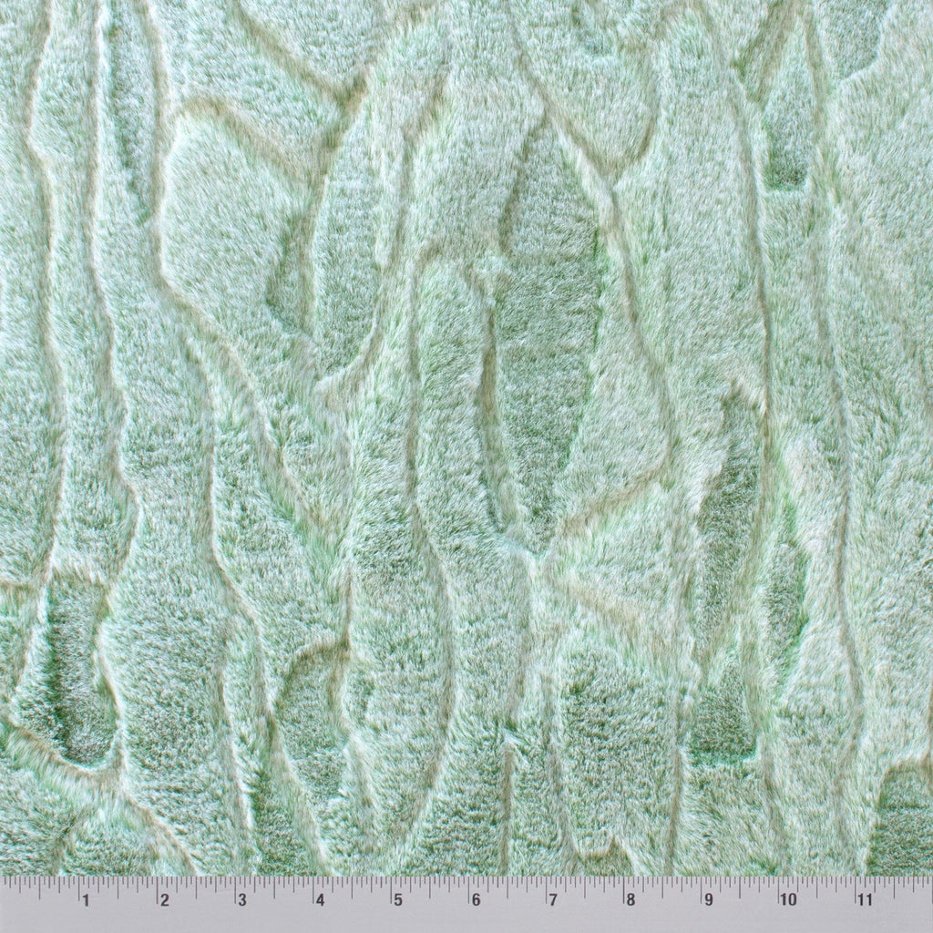 Frosted Four Seasons Snuggle minky fabric color comparison